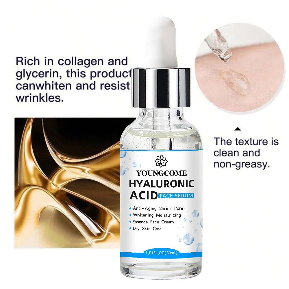 Hyaluronic Acid Facial Essence Deep Moisturizing Shrink Pores Tighten the Skin Facial Skin Essence Korean Skin Care Products